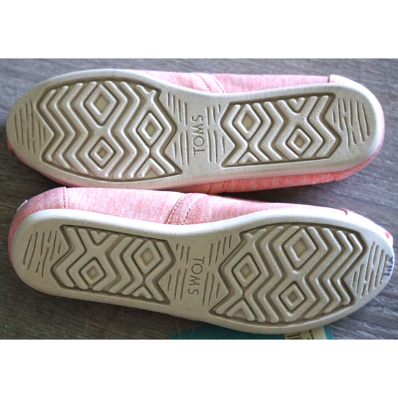 TOMS Women's Classic Alpargata Flat Apricot Repreve Melange Knit US 6.5M - Picture 8 of 8